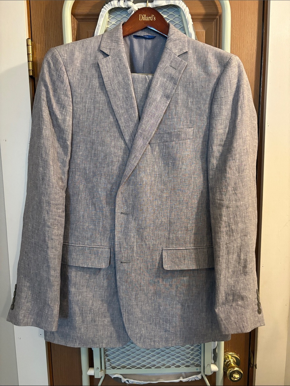 Apt 9Men's Light Gray Linen-Blend Blazer